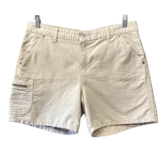 Vintage Levis Cream Utility Shorts Sz 16 mis - Picture 1 of 9